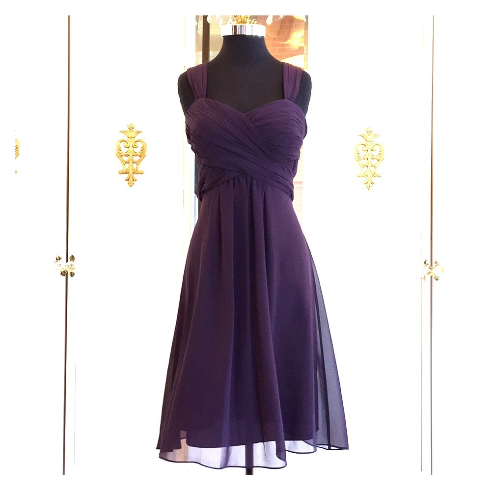 Plum Bill Levkoff Cocktail Dress